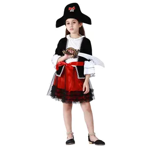 어린이 해적 의상 카니발 어린이 할로윈 파티 드레스 눈부신 해적 공주 의상