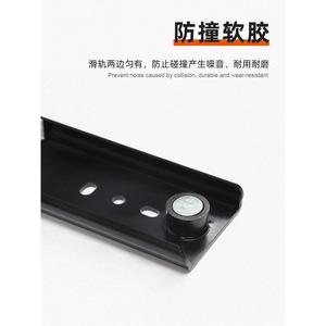 <b>Drawer</b> <b>Slides</b> 36 In 1.8mm Cold Rolled Steel Heavy Duty Load 100 200 Kg Concealed Telescopic Track For Bedroom - Product Image 2