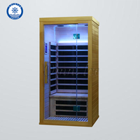 Ruang Sauna Inframerah Jauh Modern 2026 Berbahan Kayu Hemlock Solid Elektrik untuk 1 Orang, Kontrol Cerdas, Penggunaan di Rumah, Meningkatkan Kesehatan dan Relaksasi