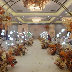 Accesorios de celebración de 1,5 M, galvanoplastia de hierro para carretera, iluminación de escenario de árbol frutal feliz luminosa, luz de escenario para decoración de boda - Product Image 2