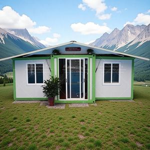 Maison conteneur extensible étanche et ignifuge de 20 pieds et 40 pieds, appartement, hôtel, maison préfabriquée personnalisée à double aile avec cuisine - Product Image 2