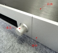 Boîtier de sortie/boîtier pour pré-amplificateur Hifi bzhifi BZ4307G, châssis en alliage d'aluminium 6061, Audiophile personnalisée