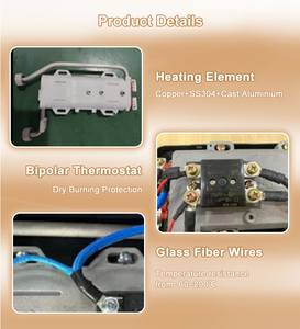 เครื่องทำน้ำอุ่นแบบติดผนัง 5KW 230V ไม่มีถังเก็บน้ำ พร้อมระบบป้องกันไฟรั่ว ELCB ควบคุมอุณหภูมิคงที่ อัตราการไหลสูง ใช้ในบ้าน รถยนต์ โรงแรม กำลังไฟสูง 6000W ให้ความร้อนทันที - Product Image 2