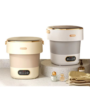 Lavatrice Portatile Pieghevole da 13L, Grande Secchio Asciugatrice da Viaggio, Mini Elettrodomestico per Vestiti, Biancheria Intima, Calzini - Elettrodomestico per Bambini - Product Image 1