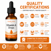 VitaSpring Vitamine A Liquide Complément Alimentaire Santé Oculaire Santé de la Vision Gouttes de Vitamine A Liquides
