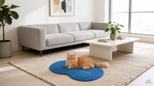 Tapis de litière pour chat en PVC à motif animalier, fourni par l'usine - Utilisation toutes saisons, 18x10,4 pouces, tapis attrape-litière non toxique pour chat - Product Image 4