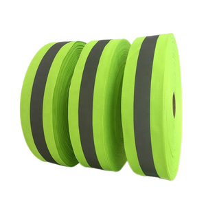Nhà Máy Giá phản quang <span class=keywords><strong>Webbing</strong></span> băng đàn hồi khả năng hiển thị cao dây đeo phản quang cho an toàn đường bộ quần áo 5cm băng phản chiếu - Product Image 2