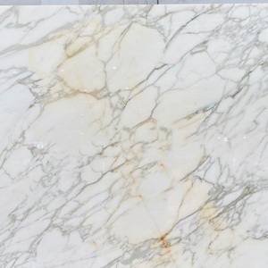 Dalle de marbre Calacatta Gold italien, moderne, polie, adoucie, résistante à l'eau, pour usage intérieur, chambre à coucher, salle de bain, villa, salon - Product Image 6