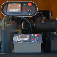 Compresseur d'air diesel portable à vis, refroidi par eau, 8 bars, 37 kW, 185 CFM, 5m³/min, pour l'économie d'énergie, l'exploitation minière, le sablage et le forage au Pérou
