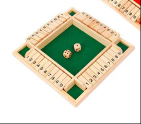 Gioco da Tavolo Classico in Legno per 4 Giocatori, Shut Box con Motivo Lucido, Dadi, <span class=keywords><strong>Giochi</strong></span> <span class=keywords><strong>Educativi</strong></span>, Gioco Flop per Bambini dai 5 ai <span class=keywords><strong>7</strong></span> <span class=keywords><strong>Anni</strong></span>, Unisex, per Feste - Product Image 6