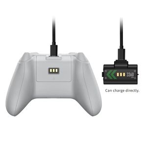 Paquete de batería recargable de 3360mAh <span class=keywords><strong>para</strong></span> Xboxes <span class=keywords><strong>Series</strong></span> <span class=keywords><strong>S</strong></span>/X <span class=keywords><strong>Cable</strong></span> de carga del controlador <span class=keywords><strong>para</strong></span> Xboxes <span class=keywords><strong>Series</strong></span> <span class=keywords><strong>S</strong></span> cubierta de carcasa de baterías - Product Image 1