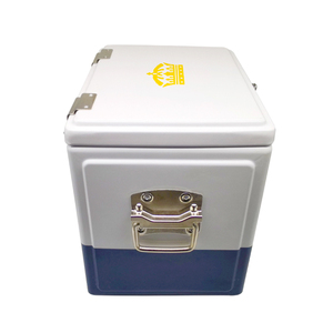 Logotipo de corona portátil Branding Beer bar Restaurante Ice Chest Table Retro Cooler Box - Product Image 3