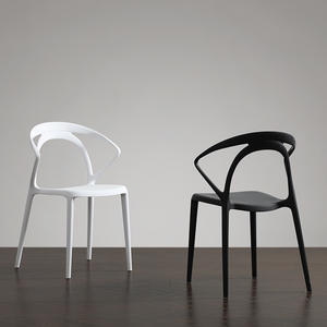 Modern Plastic <b>Chair</b> D-005 Lightweight Hollow Design Restaurant <b>Dining</b> <b>Chair</b> White Black Green <b>Red</b> - Product Image 2