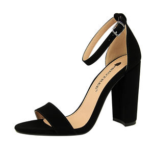 Женские босоножки на высоком каблуке, сандалии с ремешком, на Высоком толстом каблуке, лето 0509-1 - Product Image 4