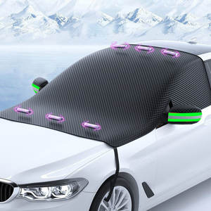 Accesorios de Coche de Moda, Cubierta de <span class=keywords><strong>Nieve</strong></span> Oxford Universal para Autos, Cubierta de <span class=keywords><strong>Nieve</strong></span> Magnética con Franja Reflectante para Parabrisas Delantero - Product Image 6