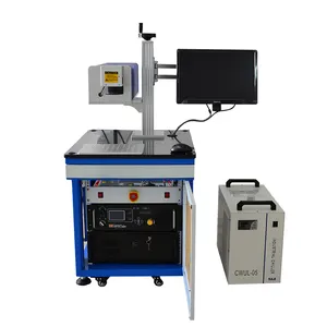 CCD tầm nhìn tự động tập trung hệ thống định vị 3W 5W 10W UV Laser đánh dấu máy là thích hợp cho các dây chuyền lắp ráp của sản phẩm nhựa