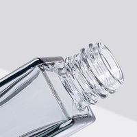 Recharge de 10 ml, flacon pulvérisateur vide de luxe exclusif avec dégradé bleu de 0.34 oz, Mini parfum en verre