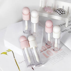 Gran oferta, tubo de brillo de labios de 5ml con vástago de pared trasera de ABS grueso, embalaje cosmético transparente, botella de brillo de labios con tapón de rosca, logotipo personalizado - Product Image 1