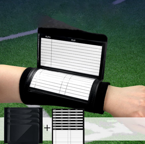 Protège-poignets de football Playbook Wristband pour quart-arrière avec trois compartiments de feuille de jeu - Product Image 5