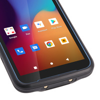 Smartphone 4G LTE Tahan Air IP67 V5N 5.5 Inci Android 15 Portabel PDA Industri Pemindai Kode Batang 2D QR Pembaca Genggam