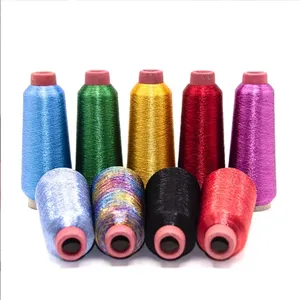 China Supply Good Quality Metallic Yarn Gold Sliver Thread Metallic Embroidery Yarn M-Type Metallic Yarn For Hand Knitting