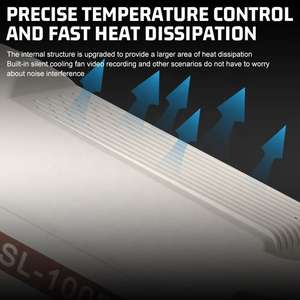 LED Video Işığı Sürekli Kısılabilir Fotoğraf Lambası Fotoğraf Stüdyosu Gün Işığı Aydınlatma IP68 Dereceli CRI 97 <span class=keywords><strong>2</strong></span> Yıl Garantili Işık - Product Image 5