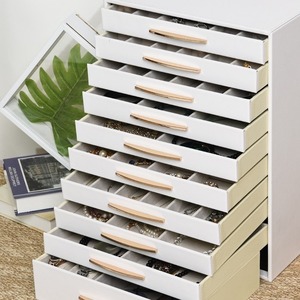 Exquisito Estuche para Joyas de Varias Capas, Venta al por Mayor de Estuches para Joyas de Gran Capacidad, Estuche para Joyas de Lujo para el Hogar - Product Image 2