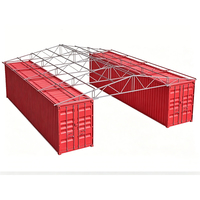 Toit de conteneur personnalisé en usine, imperméable, anti-vieillissement, en panneaux de tôle colorée, kit de toiture pour conteneur maritime, abri de voiture