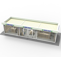 Kiosque de magasin de conteneur de magasin pratique préfabriqué