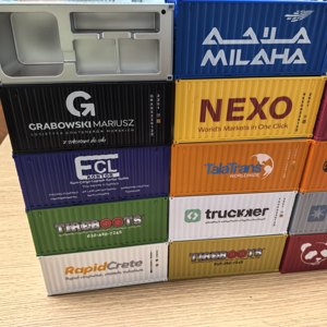 Hộp đựng đồ nhỏ để bàn hình container nhựa ABS, có thể in logo tùy chỉnh, dùng làm hộp đựng bút, hộp đựng danh thiếp - Product Image 6