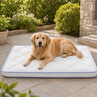 Matelas rafraîchissant pour chien d'extérieur avec support orthopédique en silicone pour Golden Retriever - Utilisation en voyage et en jardin/terrasse