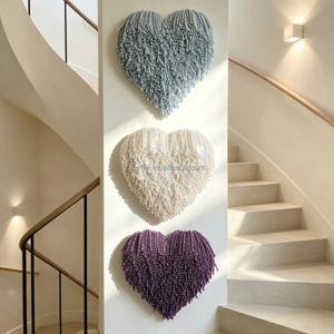 Nuevo Producto de Alta Calidad, Decoración de Pared con Borlas de Perlas Coloridas en Forma de Corazón para Decoración <span class=keywords><strong>del</strong></span> Hogar - Product Image 2