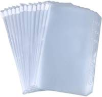 Pochettes à fermeture éclair pour espèces, Classeur de présentation, Système de budget, Organisateur de classeur étanche format A6 A5