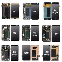สำหรับ S8 Lcd สำหรับ Samsung สำหรับ Galaxy S5 S6 S7 S8 S9 S10 Plus S20 S21 S6 S7 Edge Plus จอแสดงผล Digitizer Assembly