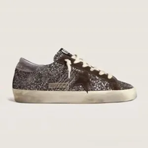 Zapatillas Deportivas Casuales de Diseño para Mujer Goldenstar Sneaker Goos High de Ante con Lentejuelas y Estampado de Leopardo, Parte Superior de Malla Transpirable para Primavera - Product Image 3