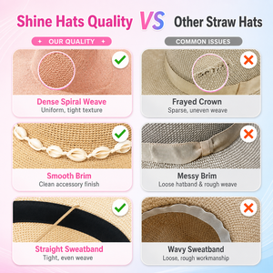 Sombrero de <span class=keywords><strong>Paja</strong></span> Bohemio Shinehats OEM 2026, Color Caqui, Tejido a Crochet, con Cuentas Coloridas, para Mujer, Verano, Playa, Estilo Cloche - Product Image 2