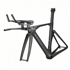 Cadre de vélo de route en carbone pour cyclocross, cadre de triathlon TT <span class=keywords><strong>Aero</strong></span> léger T1100 S/M/L - Product Image 1