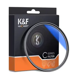 K & F概念蓝色外套MCUV 77毫米相机滤镜超薄MC UV镜头蓝色滤镜77毫米镜头滤镜