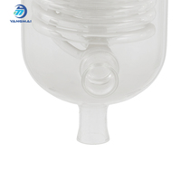 Condenseur en verre borosilicate de laboratoire pour distillation chimique, refroidissement par reflux et récupération de solvants