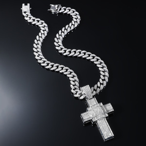 2026 New Hot Selling Hiphop Retro <b>Cross</b> Pendant Necklace Cool Personalized Design Men's Necklaces Wholesale Jewelry Trendy - Product Image 2