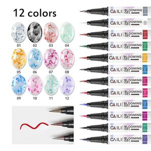 2ml 12 colores Nail Painting Pen Blossom <span class=keywords><strong>Gel</strong></span> Pen Nail Art Design Beauty Art Design OEM/ODM Custom 3D Nail Polish Pens - Product Image 6