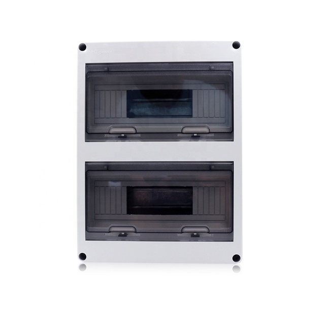 IP65 Waterproof Din Rail ABS Quality Dustproof 24 Way Electrical Distribution Panels MCB Breaker Distribution Box