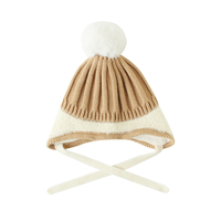 Ensemble cadeau pour nouveau-né en acrylique tricoté, 3 pièces, comprenant un bonnet en cachemire, une écharpe et des chaussons