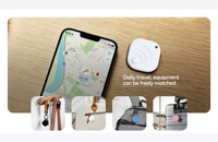 Traceur intelligent pour cartes et objets pour seniors, compatible avec Apple Find My et Google Find My, en matériau durable, compatible iOS