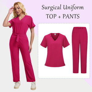 Uniformes DE TRABAJO PARA Club de mascotas, uniforme de Spa, laboratorio, salón de belleza, ropa de trabajo, Tops de impresión, monos de enfermera, esteticista, conjuntos de uniformes médicos - Product Image 6