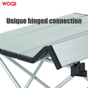 Table de camping pliable Woqi en aluminium 41x34,5 cm, table de pique-nique portable pour extérieur et plage avec sac de transport - Product Image 4