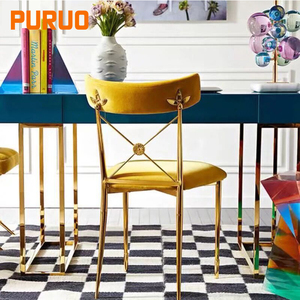 Chaises de banquet confortables en cuir PU orange ignifuge Puruo pour événements, mariages, décoration d'hôtel, vente en gros - Product Image 3