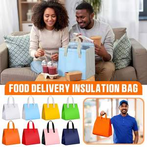 Custom Logo Fast Food Restaurant <b>Insulated</b> <b>Cooler</b> <b>Bag</b> Portable Portable Portable Color Wholesale Fast Lunch Packaging Drink <b>Bag</b> - Product Image 5
