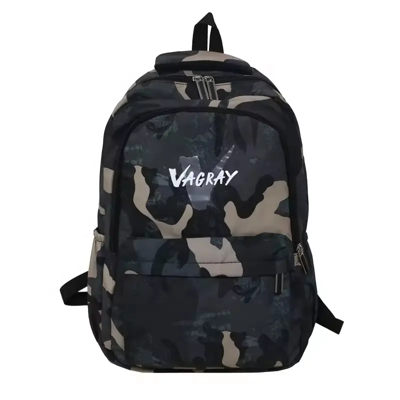 2024 Wholesale Camouflage Backpacks Men's Bags Casual Trend Men's Large-capacity School Bag Pack For Middle School Students