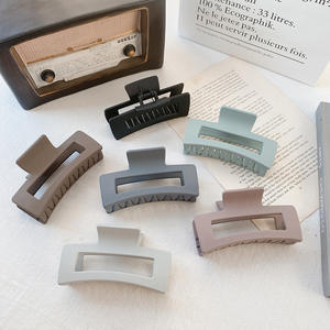 بيع بالجملة بسعر رخيص على الطراز الكوري ، لون صلب كبير غير لامع للنساء من البلاستيك - Product Image 1